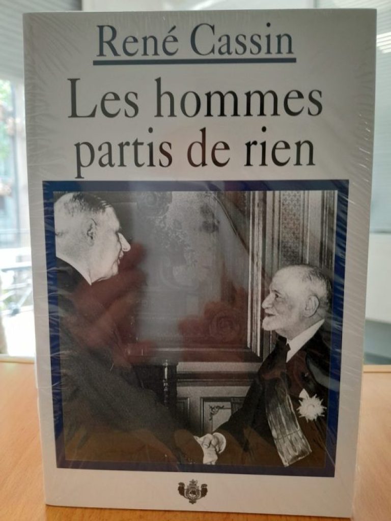 Livre Les hommes partis de rien de René Cassin - Union fédérale des anciens combattants