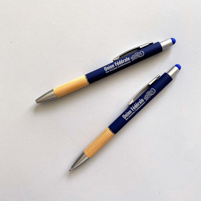 Stylo bleu-bois Union fédérale - La boutique